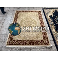 Китайский шерстяной ковер 0054011 Бежевый-красный